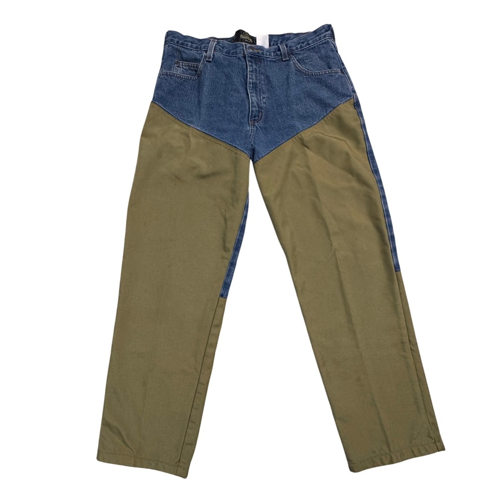 Red Head Field Pants Mens 36x29 Indigo Denim Olive Canvas Work‎ Outdoor
